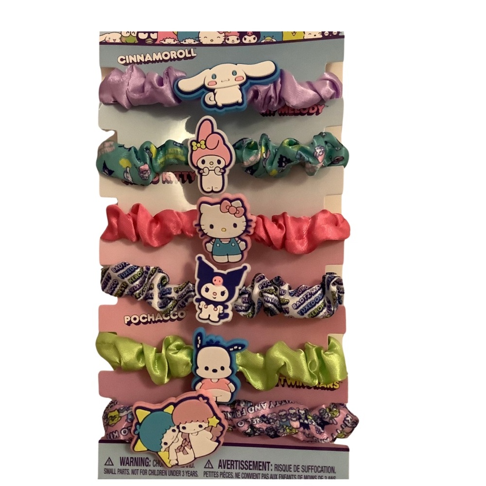 Hello Kitty & Friends 6 Hair Ties